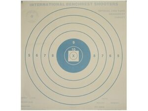 National Target International Bench Rest Shooters Target IBS 1000 YD Bench Rest Paper Package of 50 For Sale