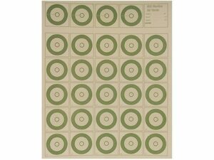 National Target International Bench Rest Shooters Target IBS 50 YD Rimfire Paper Pack of 100 For Sale
