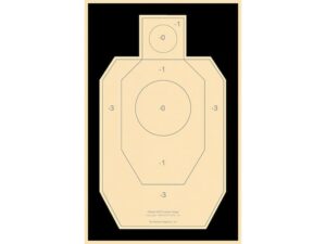 National Target Practice IDPA Target Paper Pack of 100 For Sale