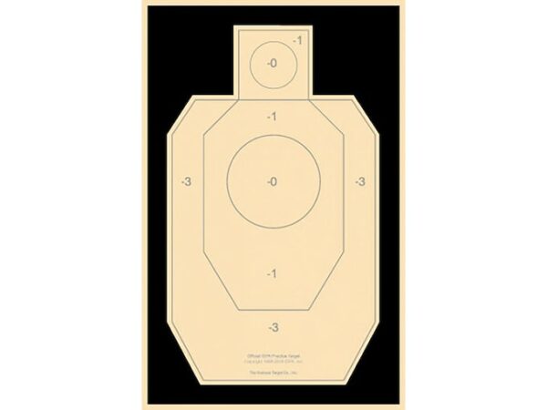 National Target Practice IDPA Target Paper Pack of 100 For Sale