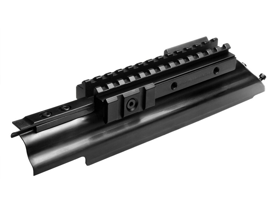 NcStar Tactical Weaver-Style Tri-Rail Mount with Adjustable Side Tabs AK-47 Matte For Sale