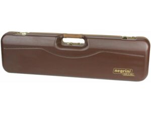 Negrini 1621B Hunting Combo 2 Barrel Shotgun Case 31.25″ Brown/Tan Leather For Sale