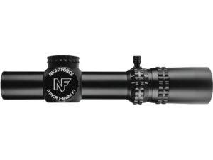 Nightforce ATACR F1 Rifle Scope 34mm Tube 1-8x 24mm 1/10 Mil-Radian Adjustment Daylight Illumination Integrated Power Throw Lever FC-DMX Reticle Matte For Sale