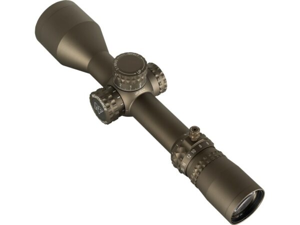Nightforce NX8 F1 Rifle Scope 30mm Tube 2.5-20x 50mm ZeroStop 1/10 Mil-Radian Adjustment Digital Illumination Integrated Power Throw Lever Mil-XT Reticle For Sale