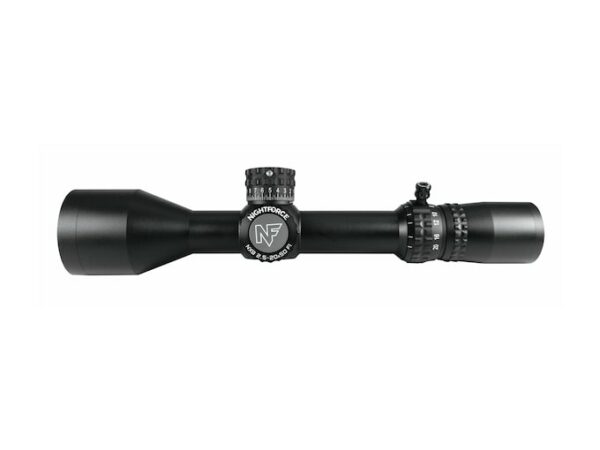 Nightforce NX8 F1 Rifle Scope 30mm Tube 2.5-20x 50mm ZeroStop Daylight Illumination Integrated Power Throw Lever MOAR Reticle Matte For Sale