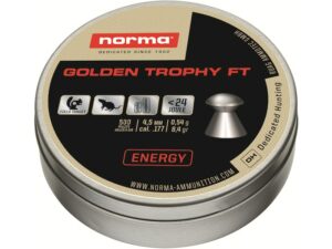 Norma Golden Trophy FT Air Gun Pellets 177 Caliber 8.4 Grain Round Nose Tin For Sale