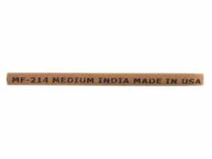 Norton India Sharpening Stone Straight Round 4″ x 1/4″ Medium For Sale