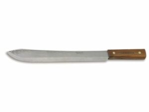 Old Hickory 7-14 Butcher Knife 14″ Drop Point 1095 Carbon Steel Blade Hardwood Handle For Sale