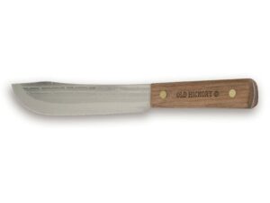 Old Hickory 7-7 Butcher Knife 7″ Drop Point 1095 Carbon Steel Blade Hardwood Handle For Sale