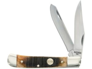 Old Timer Generational USA 94OT Trapper Folding Knife 3″ Clip Point 1095 Carbon Polished Blade Polymer Handle Brown For Sale