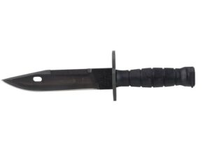 Ontario M9 Bayonet 7″ Clip Point 420 Black Stainless Steel Blade Nylon Handle For Sale