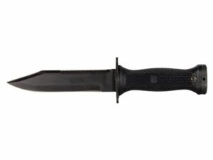 Ontario Mil-Spec Mark 3 Navy Fixed Blade Knife 6.5″ Serrated Clip Point 420 Black Stainless Steel Blade Polymer Handle Black For Sale