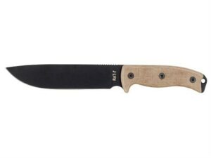 Ontario Mil-Spec RAT-7 Fixed Blade Knife 6.5″ Drop Point 1095 Black Carbon Steel Blade Micarta Handle Green For Sale