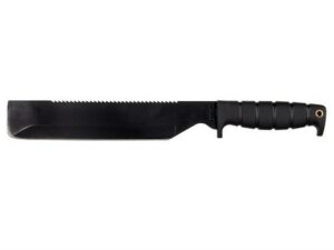 Ontario SP8 Machete 10″ 1095 Black Carbon Steel Blade Kraton Handle Black For Sale