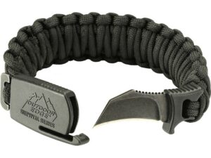 Outdoor Edge Para-Claw Fixed Blade Knife Paracord Bracelet 1.5″ Hawkbill 8Cr13MoV Stainless Steel Blade For Sale