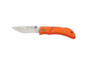 Outdoor Edge Trail Blaze Folding Knife Drop Point 8Cr13MoV Stainless Steel Blade TPR Handle Orange For Sale