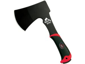 Outdoor Edge Wood Devil Hatchet 4″ Black 3Cr13 Stainless Steel Blade Rubber Handle Black/Red For Sale