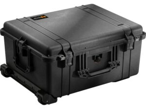 Pelican 1610 Accessories Case with Pre-Scored Foam Insert and Wheels Polymer For Sale