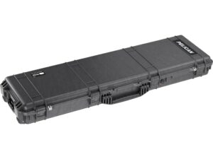 Pelican 1750 Gen 2 Scoped Rifle Case with Solid Foam Insert and Wheels 56″ Polymer Black For Sale