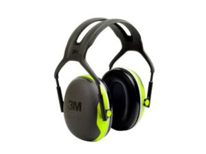 Peltor X4 Ear Defenders Earmuffs (NRR27 dB) Chartreuse For Sale