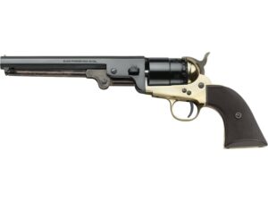 Pietta 1851 Navy Black Powder Revolver 44 Caliber 7.5″ Barrel Brass Frame Blue Barrel Polymer Grip For Sale