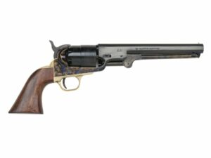 Pietta 1851 Navy Black Powder Revolver 44 Caliber 7.5″ Barrel Steel Frame Brass Backstrap & Trigger Guard Blue For Sale