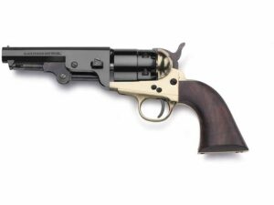 Pietta 1851 Navy Sheriff Black Powder Revolver 44 Caliber 5.5″ Barrel Brass Frame Blue For Sale