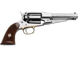 Pietta 1858 Remington Black Powder Revolver 44 Caliber 5.5″ Barrel Stainless Steel Frame For Sale