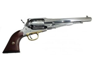 Pietta 1858 Remington Black Powder Revolver 44 Caliber 8″ Barrel White Frame For Sale