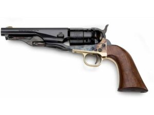 Pietta 1860 Army Sheriff Black Powder Revolver 44 Caliber 5.5″ Barrel Case Hardened Steel Frame Blue For Sale