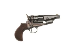 Pietta 1860 Army Snub Nose Black Powder Revolver 3″ Barrel Steel Frame with Checkered Thunderer Grips Blue For Sale