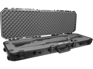Plano AW2 All Weather Series Double Rifle/Shotgun Case with Wheels 52″ Polymer Black For Sale