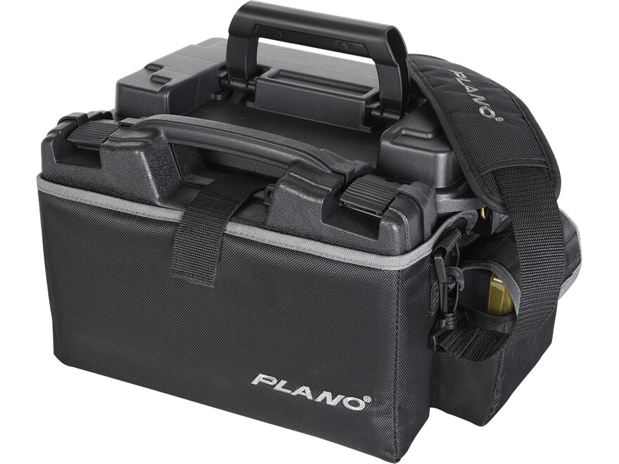 Plano X2 Range Bag with 1712 Ammo Can and Molded Pistol Case Nylon Black For Sale
