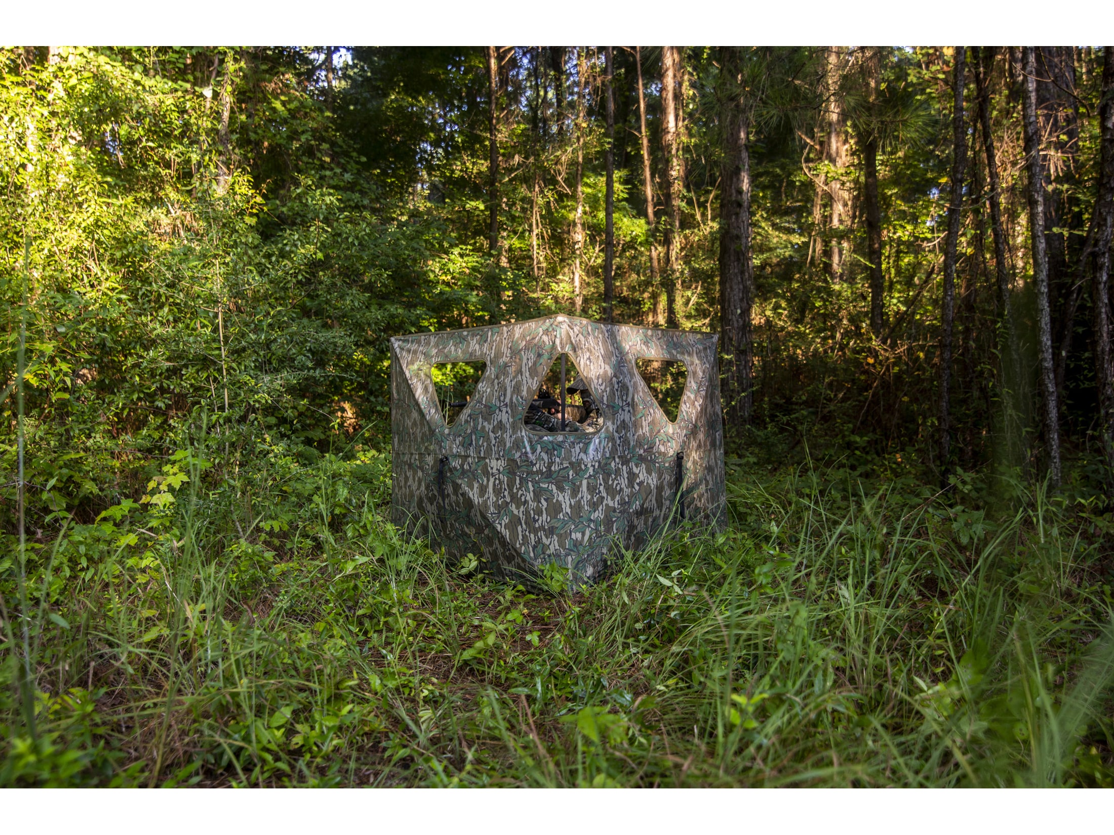 Primos Double Bull Stakeout Ground Blind Mossy Oak Greenleaf For Sale