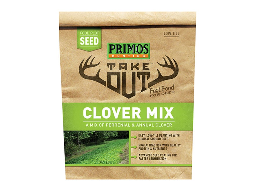 Primos Take Out Clover Blend Food Plot Seed 3 lb Bag For Sale