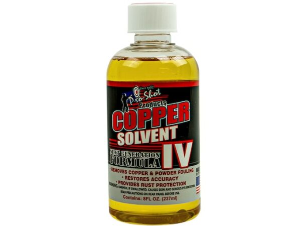 Pro-Shot Copper Bore Cleaning Solvent IV 8 oz Liquid Bottle For Sale
