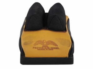 Protektor Custom Bumble Bee Dr Mid-Ear Rear Shooting Rest Bag Cordura/Leather Tan Filled For Sale