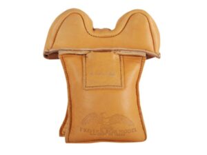 Protektor Small Owl Ear Straddle Shooting Rest Bag Leather Tan Filled For Sale