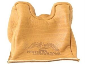 Protektor Standard Front Shooting Rest Bag Leather Tan Unfilled For Sale