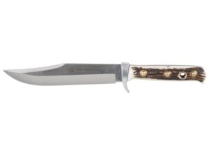 Puma Classic Series Bowie Fixed Blade Knife 6.1″ Clip Point German 440C Stainless Steel Blade Stag Handle For Sale