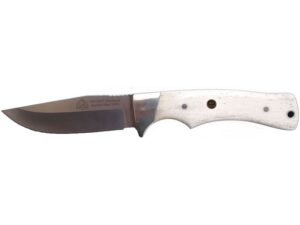 Puma SGB Deadwood Canyon Fixed Blade Knife 3.8″ Drop Point 1.4116 German Steel Blade Bone Handle White For Sale