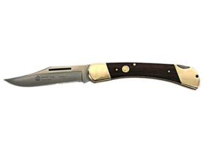 Puma SGB Series Warden Folding Knife 3.7″ Clip Point 1.4116 German Stainless Steel Blade Wood Handle Brown For Sale