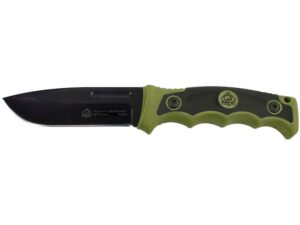 Puma XP Forever Knife Fixed Blade Knife 4.76″ Black Drop Point 440 Stainless Steel Blade Comolded ABS Handle Green/Black For Sale