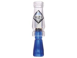 RNT Quackhead Double J Acrylic Duck Call Clear and Blue For Sale