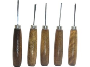 Ramelson 106H Micro Miniature 5-Piece Woodcarving Tool Set with Straight-Style Handles For Sale