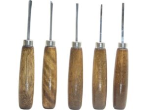Ramelson 106M Sub Miniature 5-Piece Woodcarving Tool Set with Straight-Style Handles For Sale