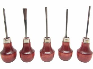 Ramelson 209 5-Piece Woodcarving Tool Set with Palm-Style Handles For Sale