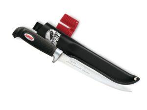 Rapala 4″ Soft Grip Fillet Knife with Sharpener & Sheath For Sale