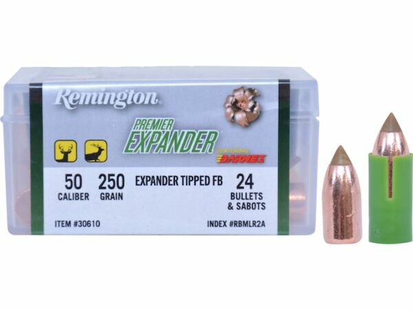 Remington Premier Expander Muzzleloading Bullets 50 Caliber 250 Grain Pack of 24 For Sale