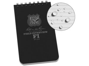 Rite in the Rain 3″x5″ Field Interview Top Spiral All-Weather Notebook Black For Sale